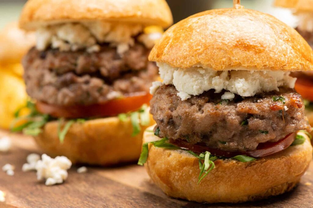 mini hamburguesa de bondiola