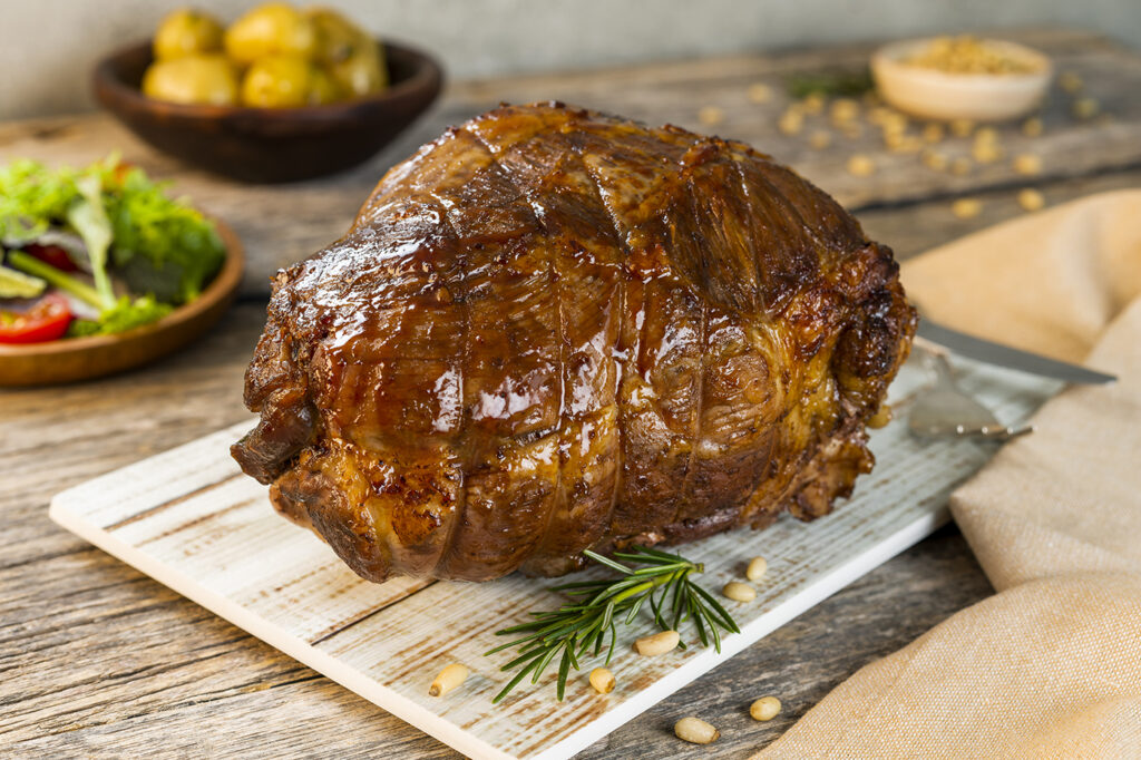 Pierna de cordero rellena