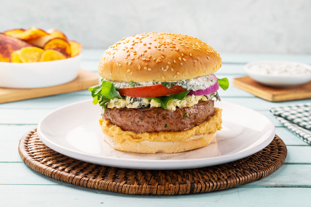 hamburguesa mediterranea