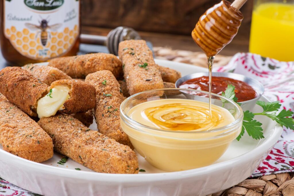 Bastones de mozzarella